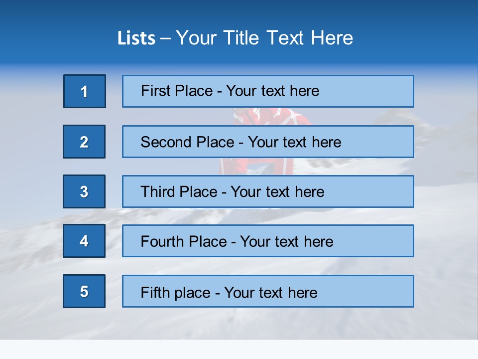 Ski Jumper PowerPoint Template