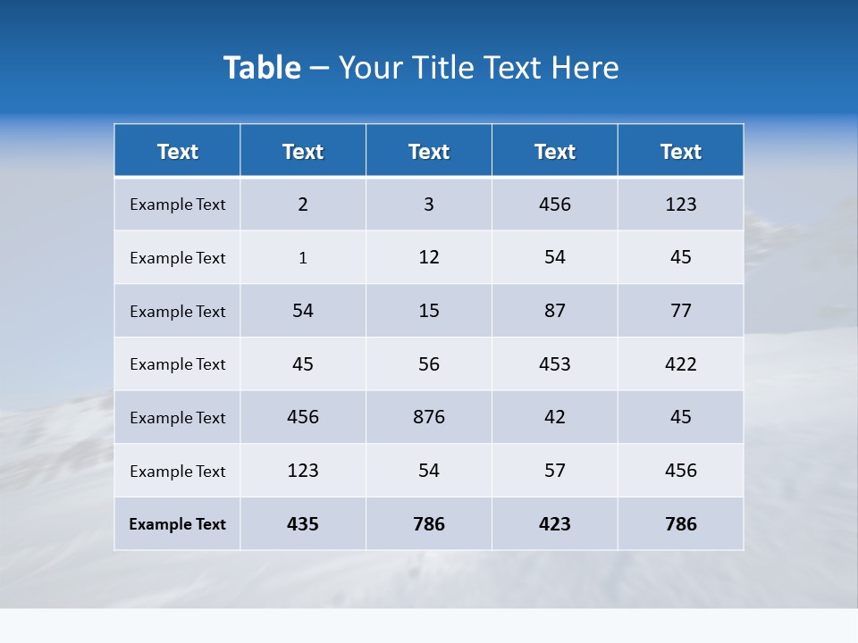 Ski Jumper PowerPoint Template