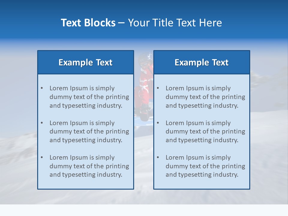 Ski Jumper PowerPoint Template