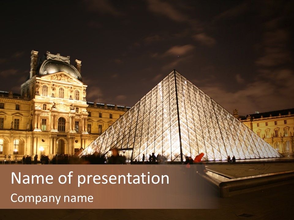 Louvre Phyramid PowerPoint Template