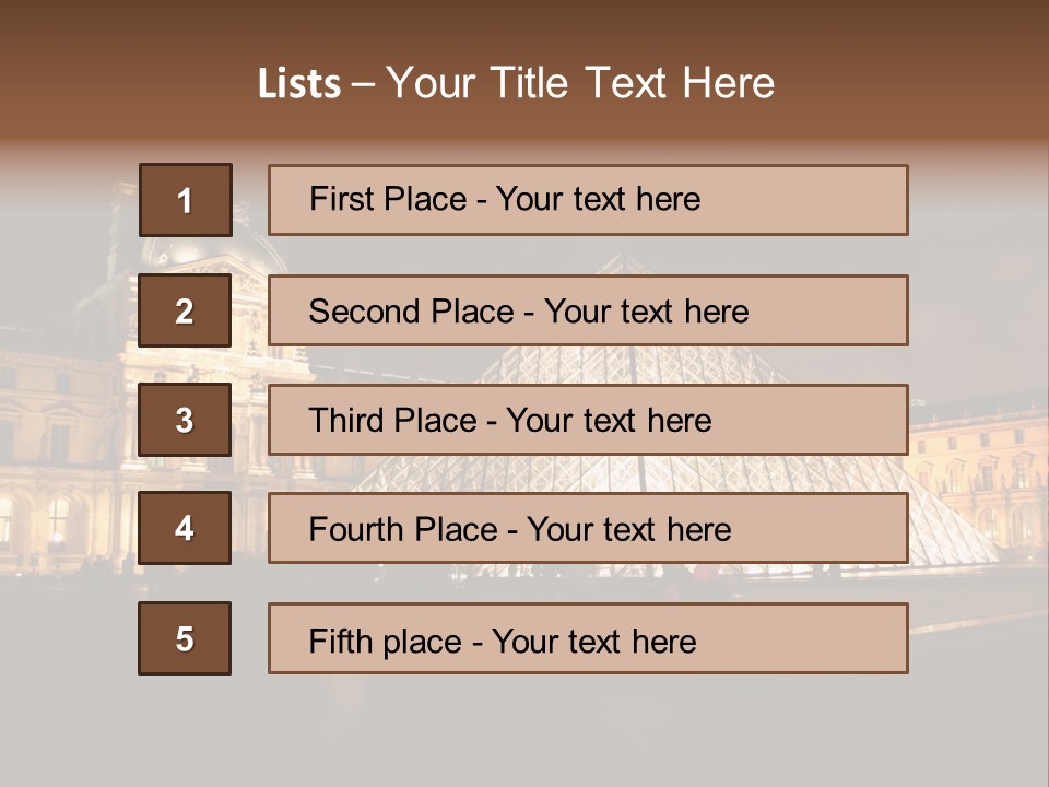 Louvre Phyramid PowerPoint Template