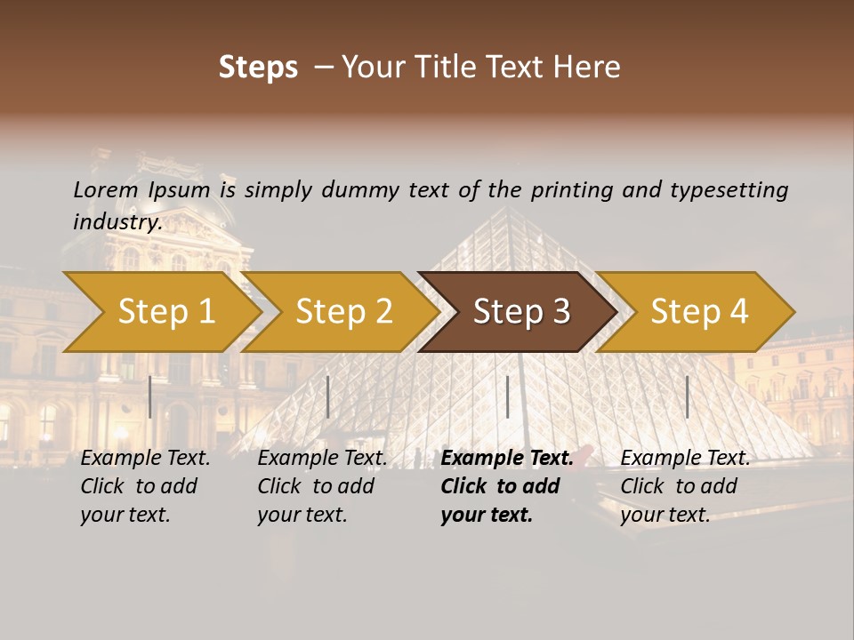 Louvre Phyramid PowerPoint Template