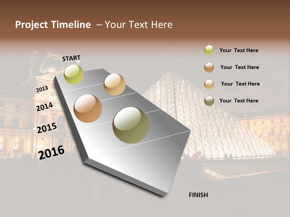 Louvre Phyramid PowerPoint Template