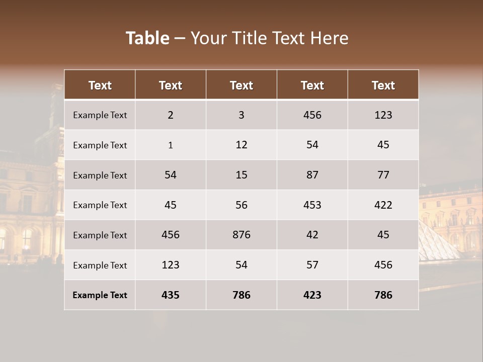 Louvre Phyramid PowerPoint Template