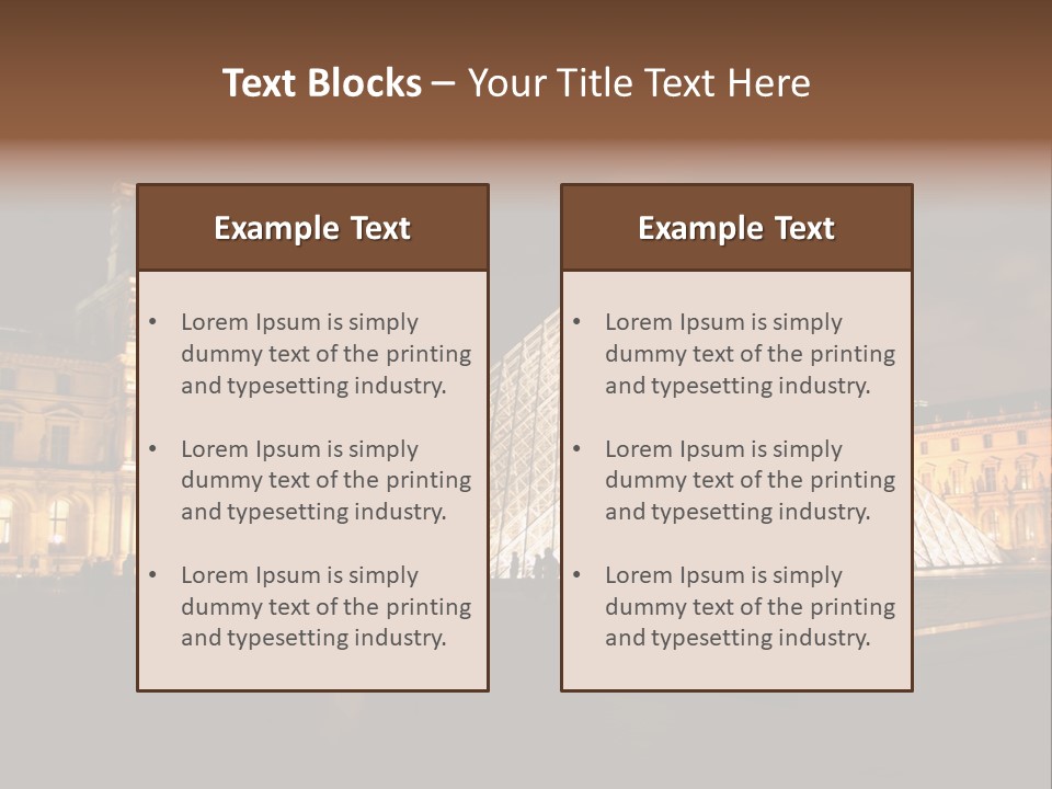 Louvre Phyramid PowerPoint Template