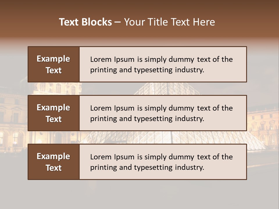 Louvre Phyramid PowerPoint Template
