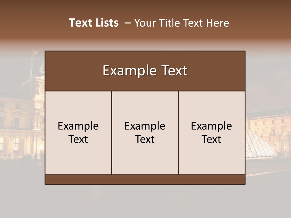 Louvre Phyramid PowerPoint Template
