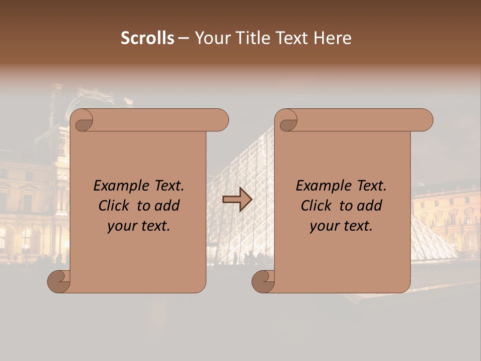 Louvre Phyramid PowerPoint Template