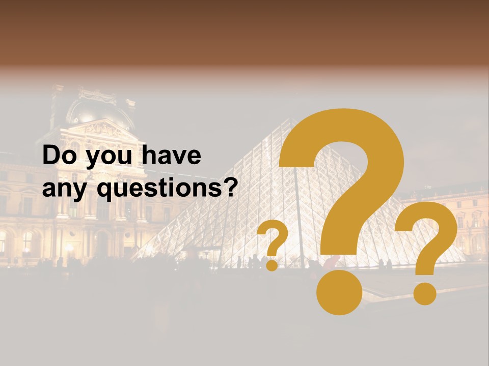 Louvre Phyramid PowerPoint Template