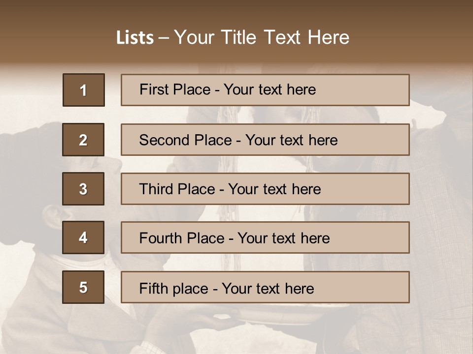 Vintage Photo Of Two Young Boys Eating Spaghetti With Their Hands PowerPoint Template