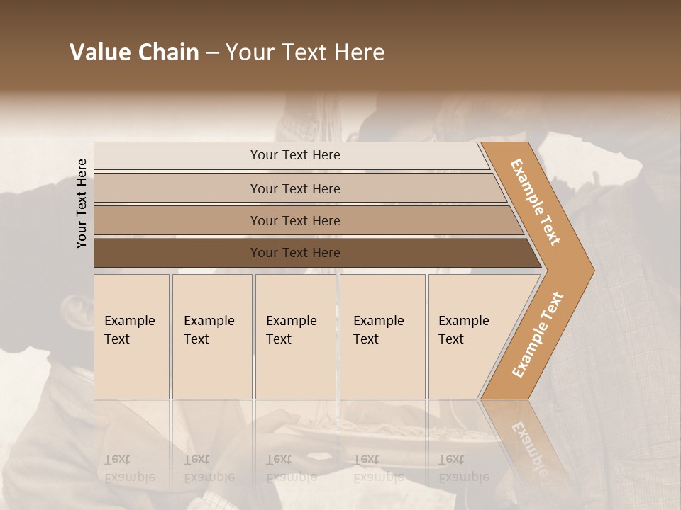 Vintage Photo Of Two Young Boys Eating Spaghetti With Their Hands PowerPoint Template