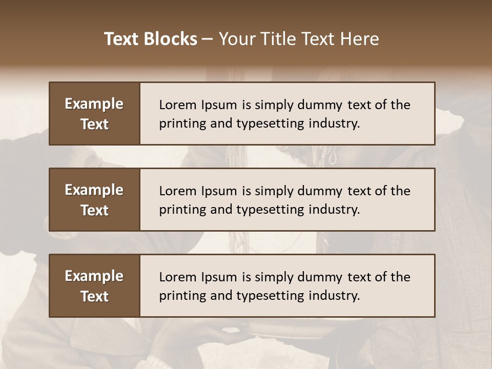 Vintage Photo Of Two Young Boys Eating Spaghetti With Their Hands PowerPoint Template