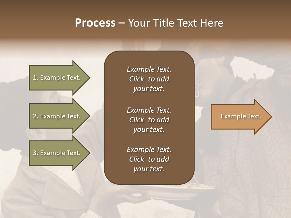Vintage Photo Of Two Young Boys Eating Spaghetti With Their Hands PowerPoint Template