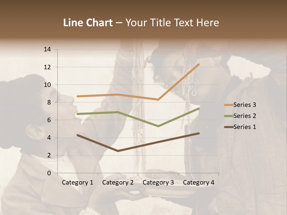 Vintage Photo Of Two Young Boys Eating Spaghetti With Their Hands PowerPoint Template