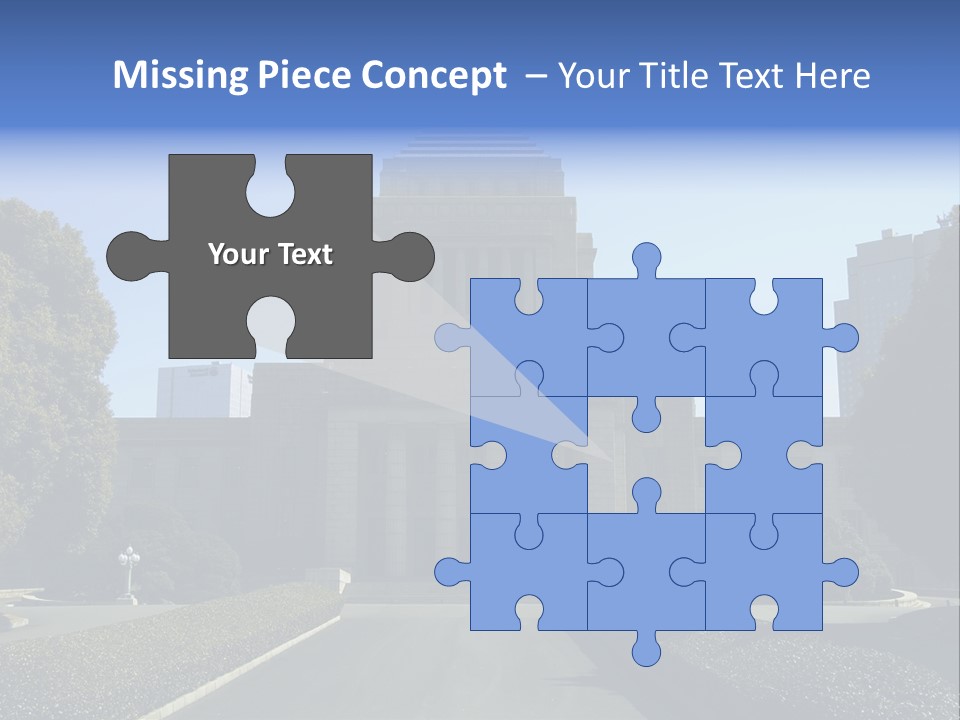 Japanese Parliament (Diet) Building, Tokyo PowerPoint Template