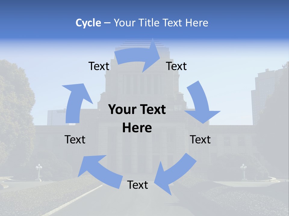 Japanese Parliament (Diet) Building, Tokyo PowerPoint Template
