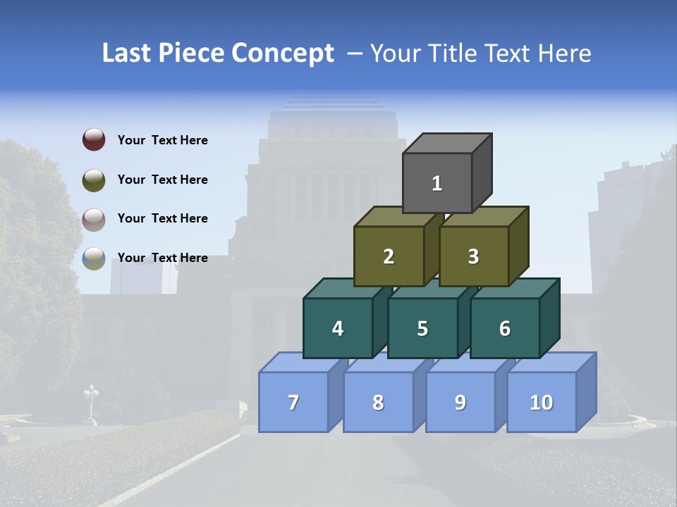 Japanese Parliament (Diet) Building, Tokyo PowerPoint Template