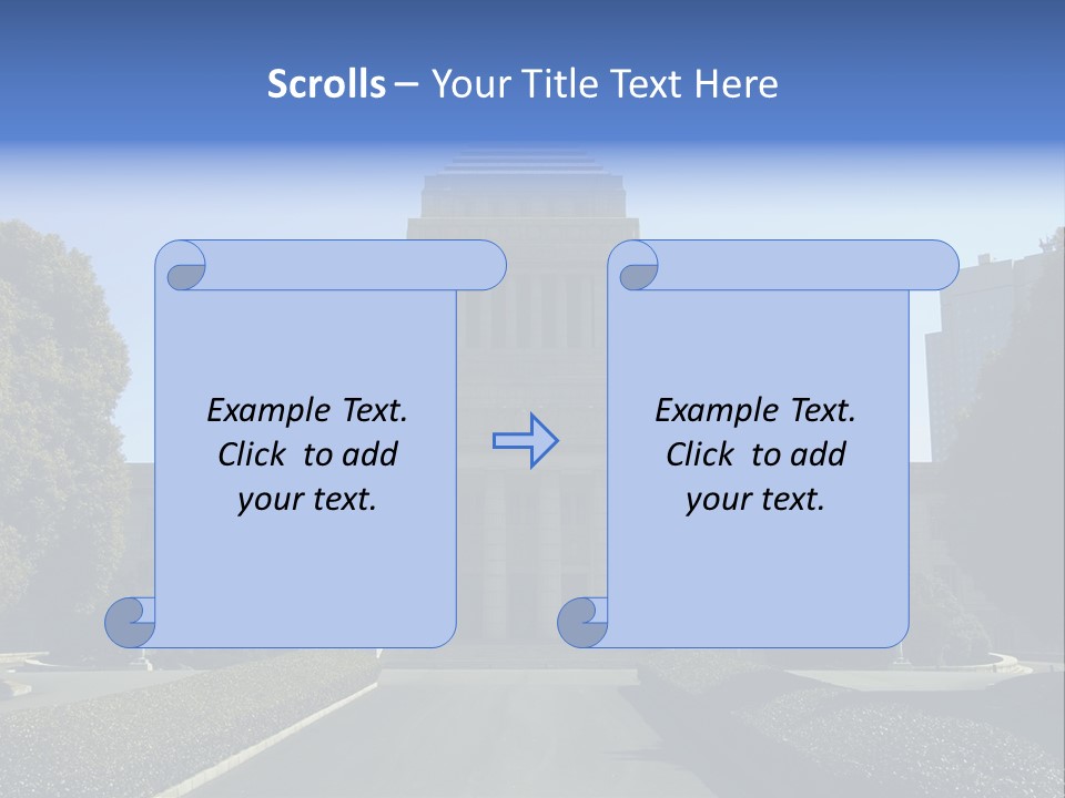 Japanese Parliament (Diet) Building, Tokyo PowerPoint Template