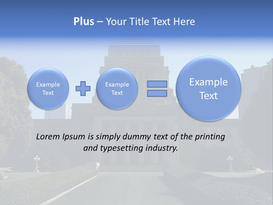 Japanese Parliament (Diet) Building, Tokyo PowerPoint Template