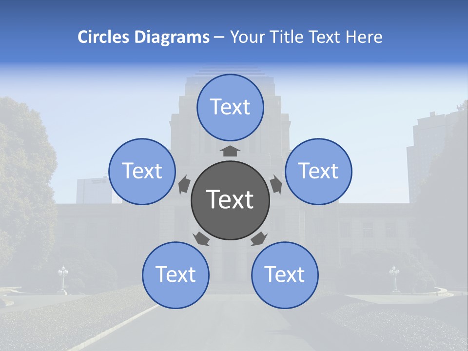 Japanese Parliament (Diet) Building, Tokyo PowerPoint Template