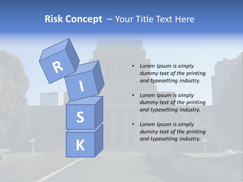 Japanese Parliament (Diet) Building, Tokyo PowerPoint Template