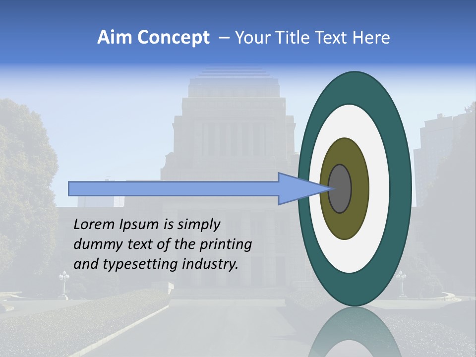 Japanese Parliament (Diet) Building, Tokyo PowerPoint Template