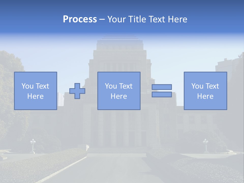 Japanese Parliament (Diet) Building, Tokyo PowerPoint Template