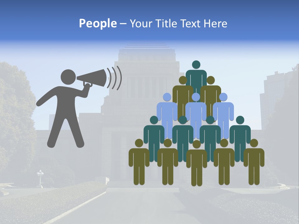 Japanese Parliament (Diet) Building, Tokyo PowerPoint Template