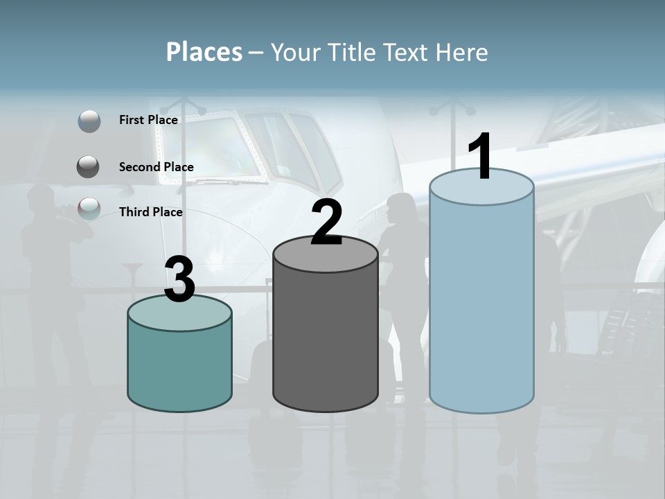 Waiting For The Flight PowerPoint Template