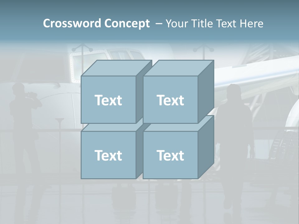 Waiting For The Flight PowerPoint Template