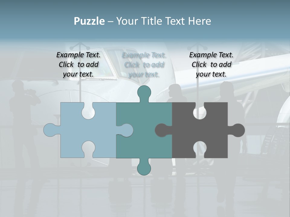 Waiting For The Flight PowerPoint Template