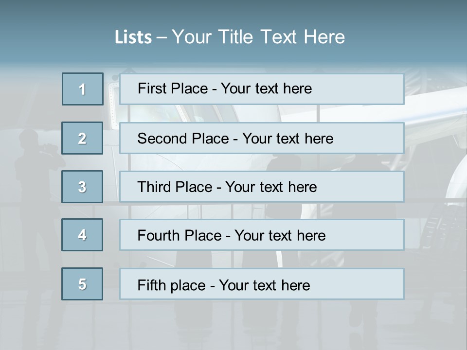 Waiting For The Flight PowerPoint Template