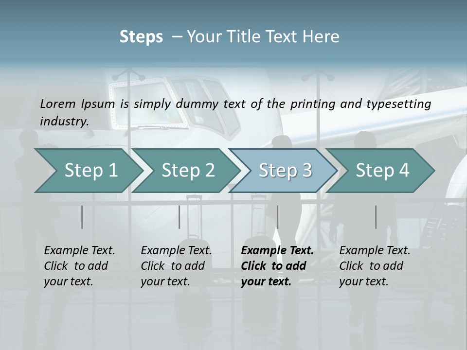 Waiting For The Flight PowerPoint Template