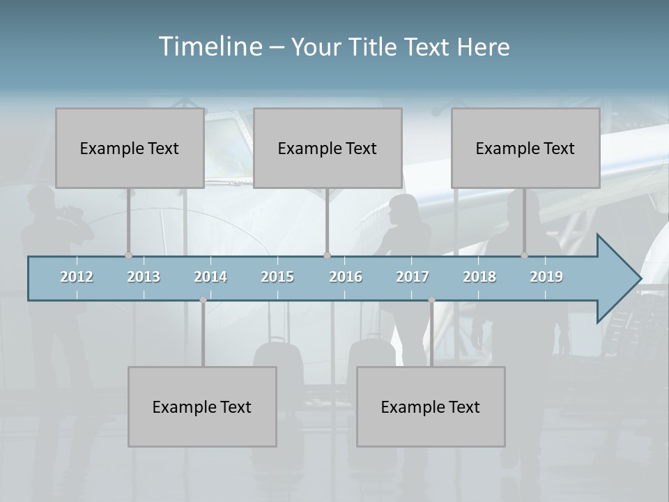 Waiting For The Flight PowerPoint Template