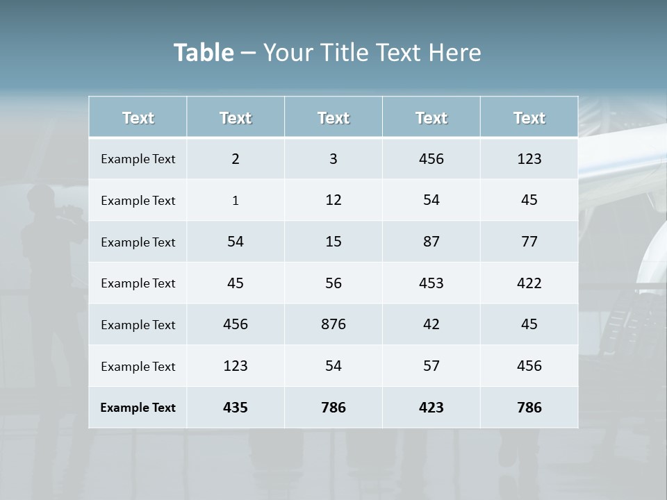 Waiting For The Flight PowerPoint Template