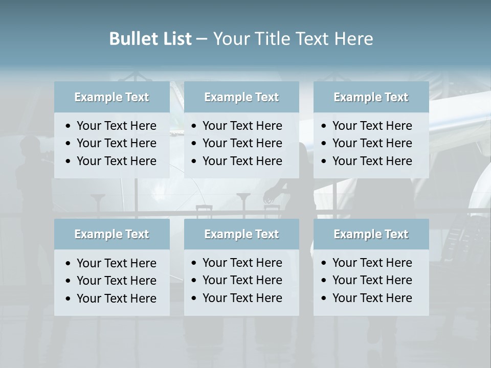 Waiting For The Flight PowerPoint Template
