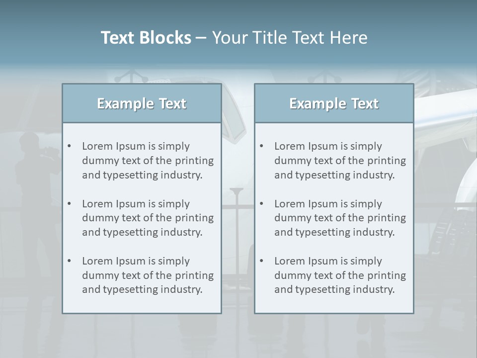 Waiting For The Flight PowerPoint Template