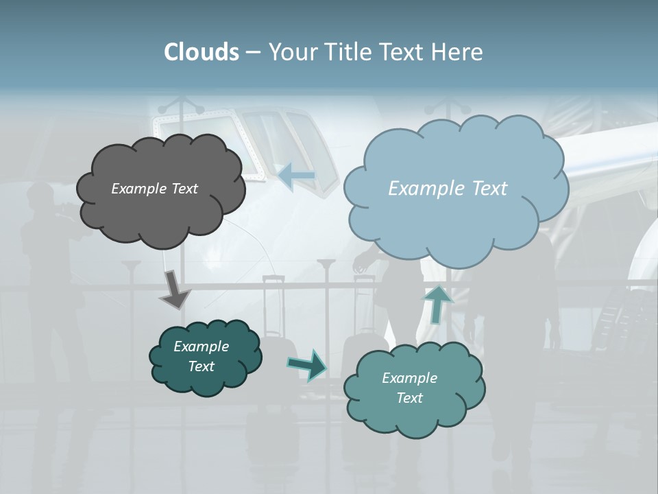 Waiting For The Flight PowerPoint Template