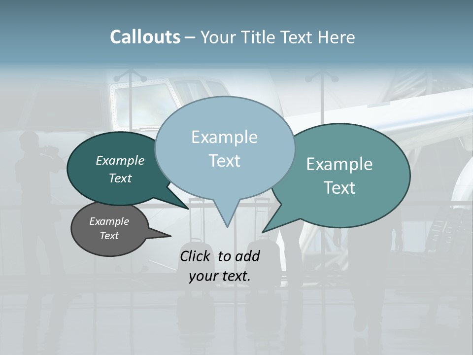 Waiting For The Flight PowerPoint Template