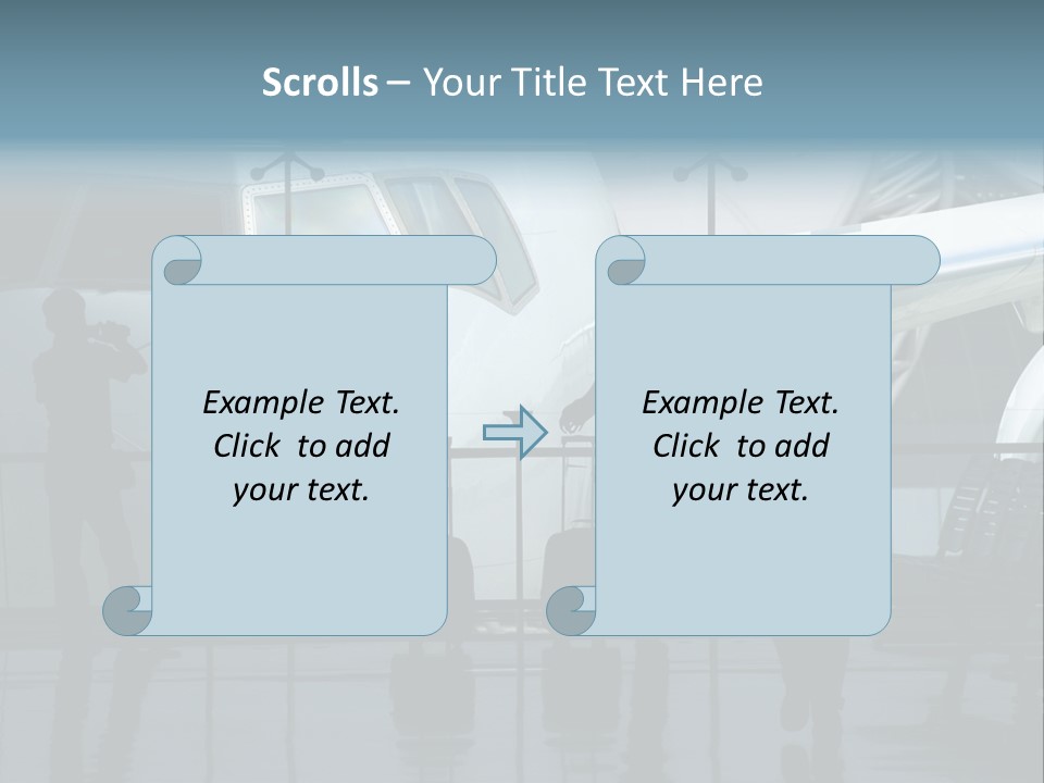 Waiting For The Flight PowerPoint Template