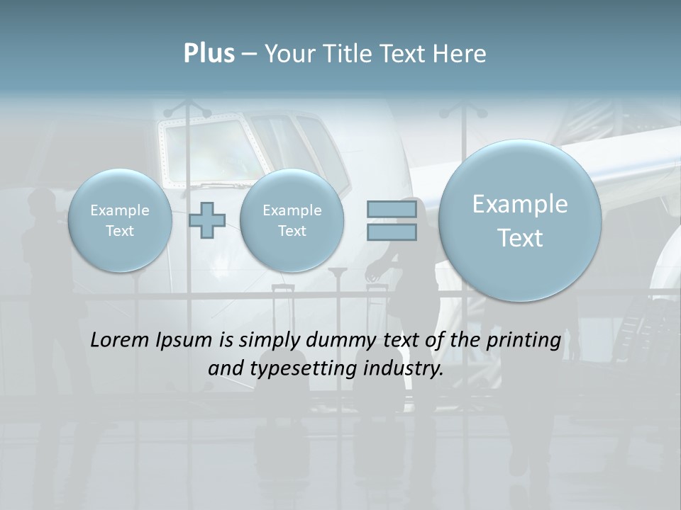Waiting For The Flight PowerPoint Template