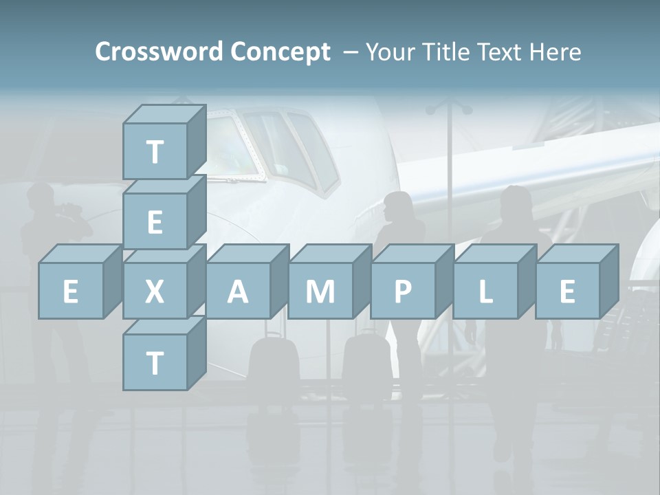 Waiting For The Flight PowerPoint Template