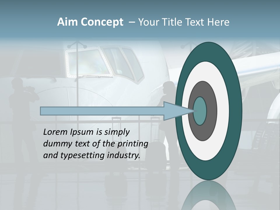 Waiting For The Flight PowerPoint Template