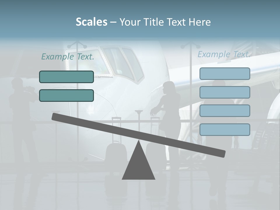 Waiting For The Flight PowerPoint Template