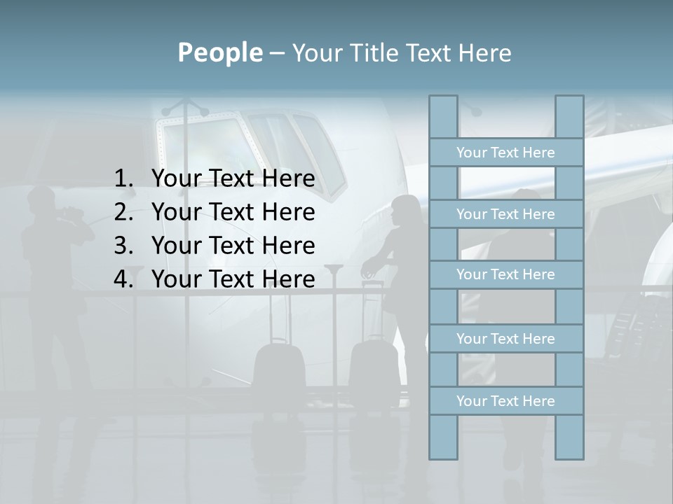 Waiting For The Flight PowerPoint Template