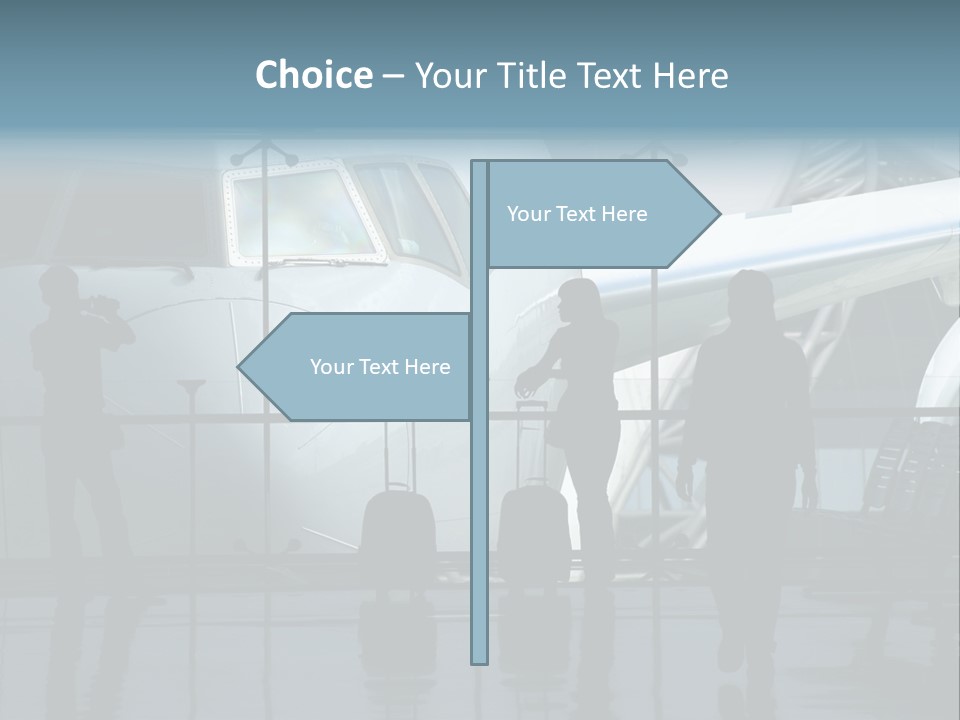 Waiting For The Flight PowerPoint Template