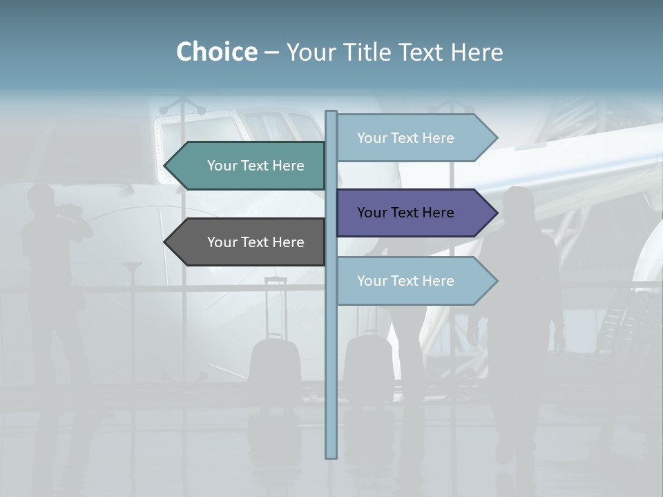 Waiting For The Flight PowerPoint Template
