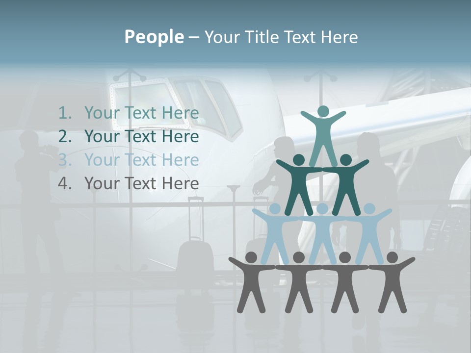 Waiting For The Flight PowerPoint Template