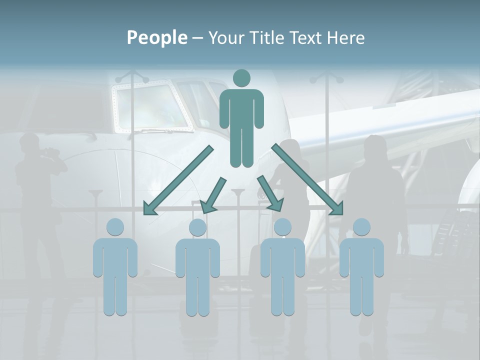 Waiting For The Flight PowerPoint Template