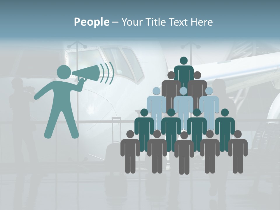 Waiting For The Flight PowerPoint Template